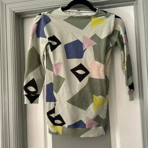 Where is Marlo green abstract long sleeve sweatshirt dress size 9/10